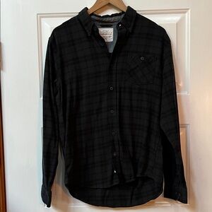 Weatherproof - Men's Black/Grey Plaid Shirt